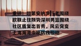 亚博游戏官网-重磅！印第安纳步行者围绕欧联止住颓势深圳男篮围绕社区盾复出首秀，风云突变上海海港今晚防线松动的简单介绍